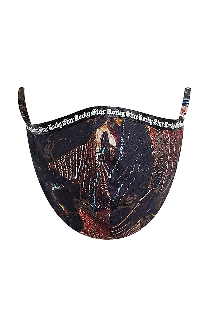 Multi Colored Reusable 3 Ply Printed Mask With Pouch by Rocky Star