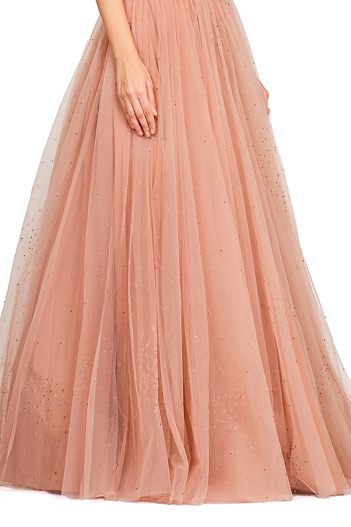 Rose Pink Embroidered Wedding Lehenga Set by Rocky Star at Pernia's Pop Up Shop