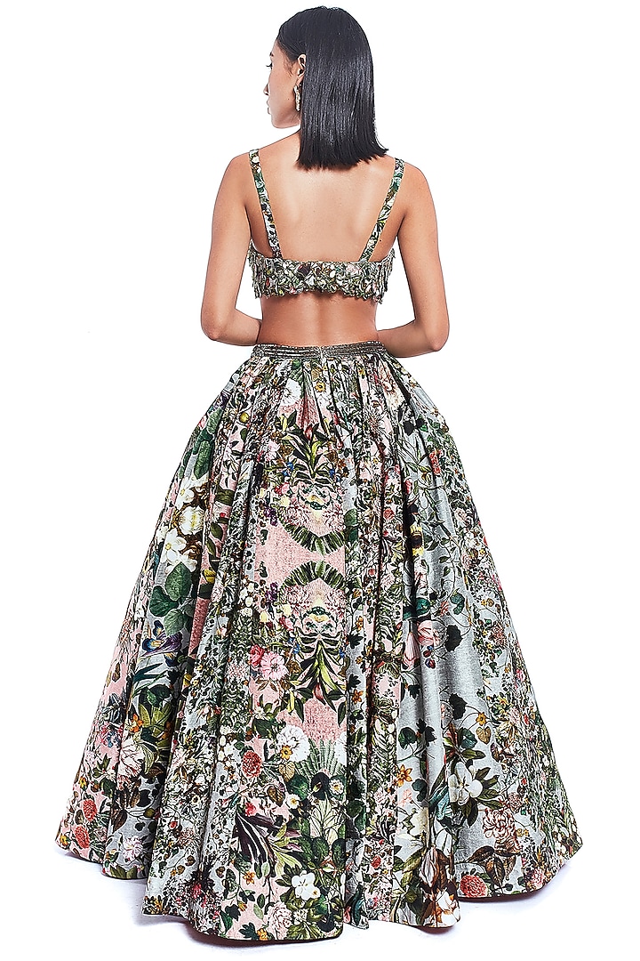 Multi-Colored Embroidered Wedding Lehenga Set by Rocky Star at Pernia's Pop Up Shop