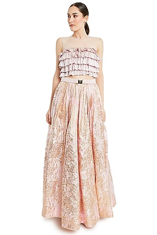 Baby Pink Skirt Set by Rocky Star