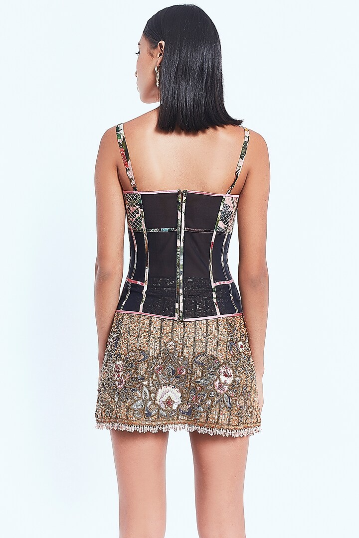 Multi-Colored Floral Printed Corset by Rocky Star at Pernia's Pop Up Shop