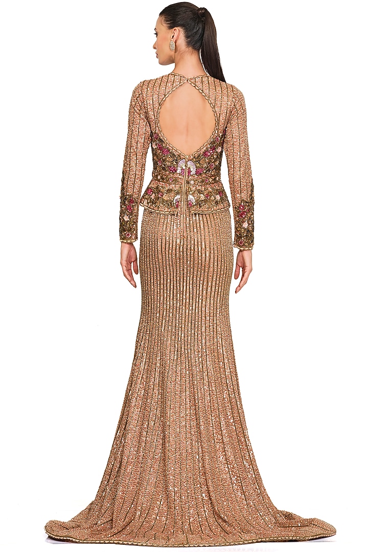 Multi-Coloured Net Gown by Rocky Star at Pernia's Pop Up Shop