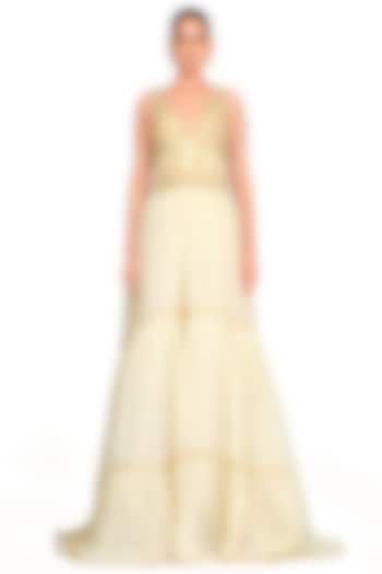 Ivory Organza Gown by Rocky Star