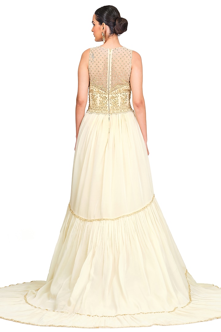 Ivory Organza Gown by Rocky Star at Pernia's Pop Up Shop