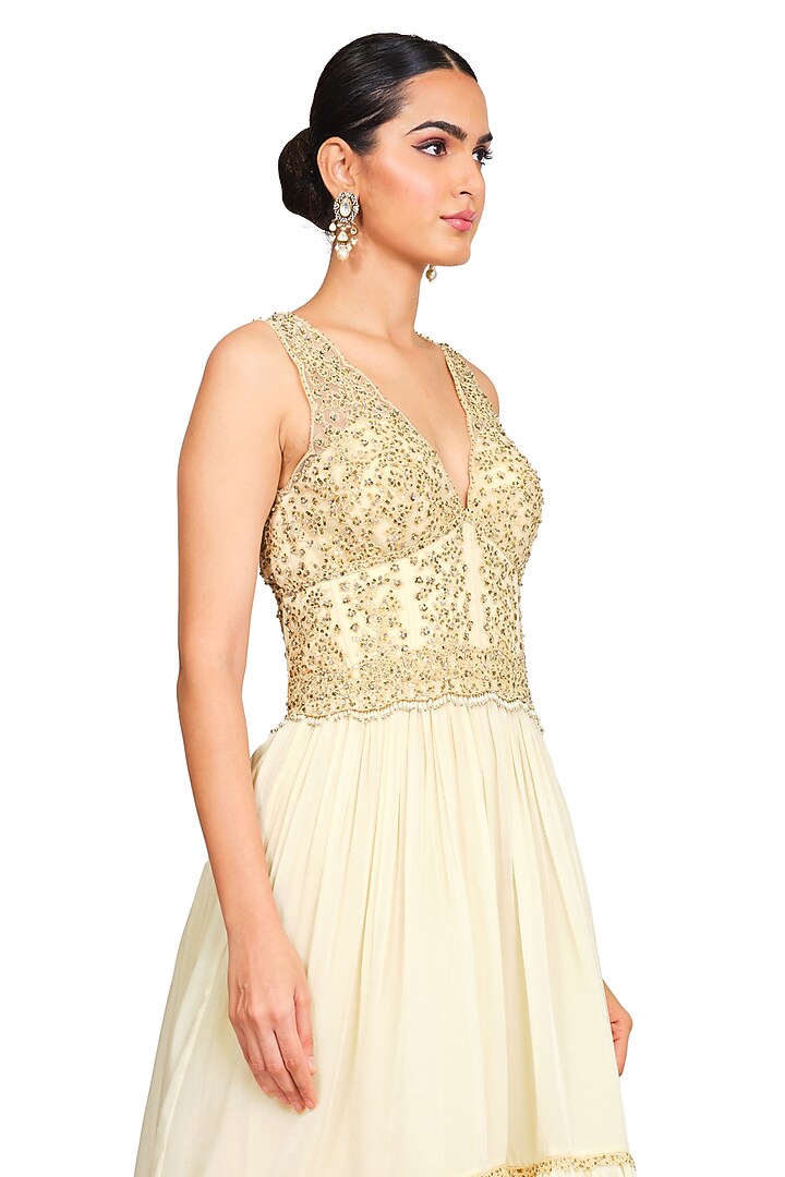 Ivory Organza Gown by Rocky Star at Pernia's Pop Up Shop