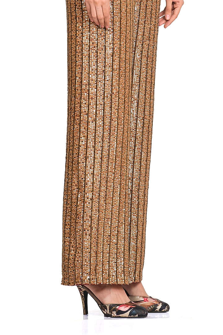 Copper Embroidered Blazer Set by Rocky Star at Pernia's Pop Up Shop