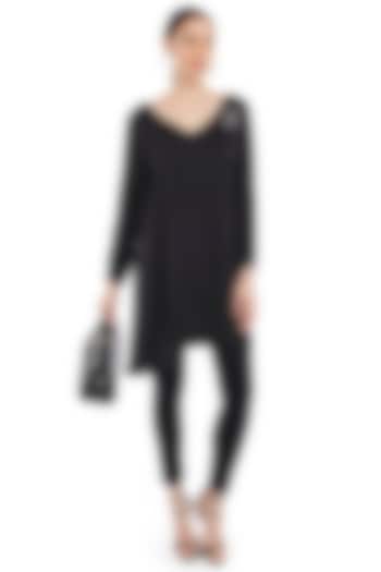 Black Tunic With Broach Detailing by Rocky Star at Pernia's Pop Up Shop
