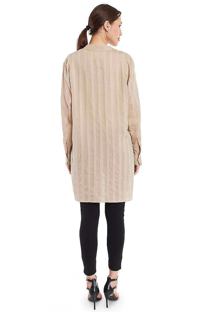 Beige Rayon Tunic Top by Rocky Star at Pernia's Pop Up Shop