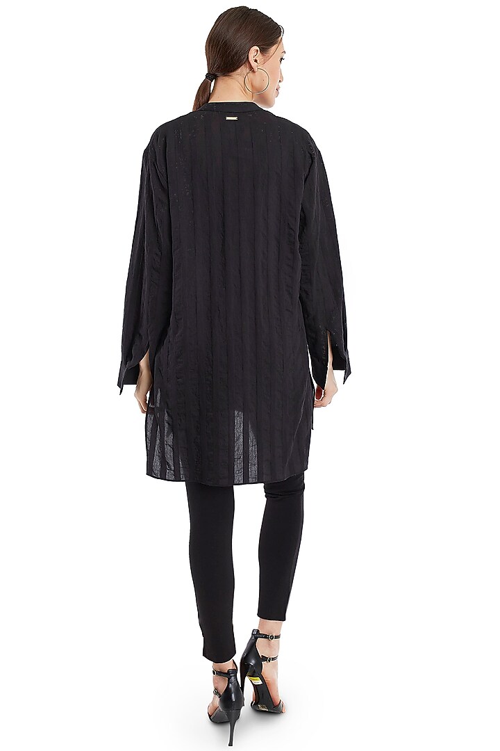 Black Tunic With Crystal Detailing by Rocky Star at Pernia's Pop Up Shop