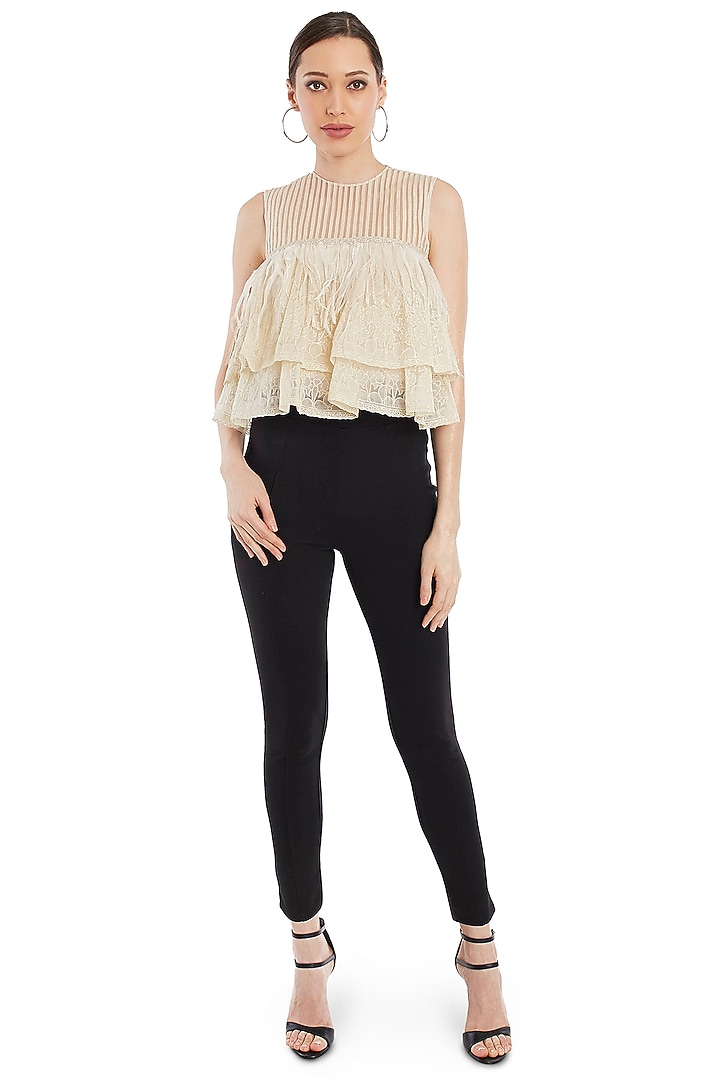 Ivory Feather Top by Rocky Star at Pernia's Pop Up Shop