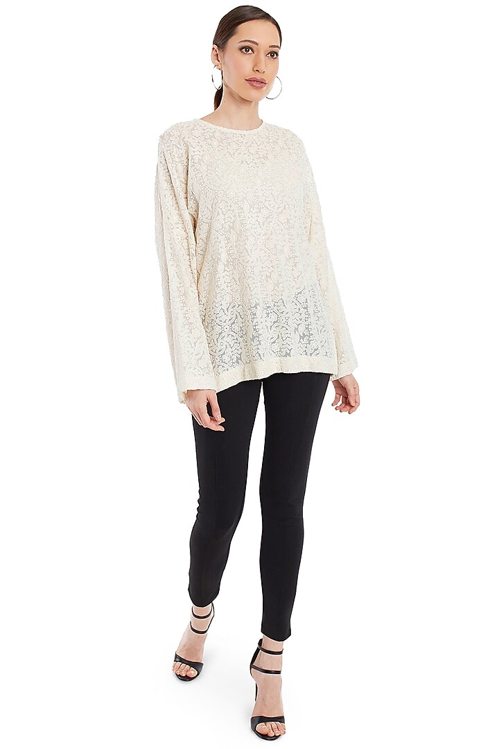 Ivory Embroidered Top by Rocky Star at Pernia's Pop Up Shop