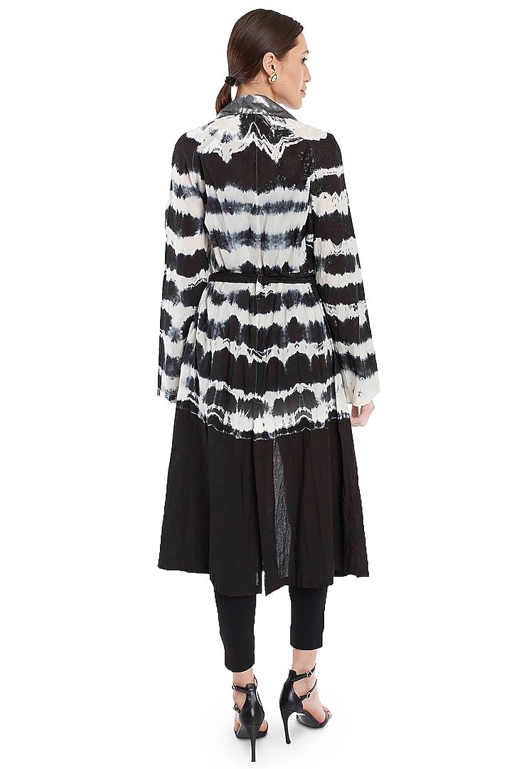 Black & Ivory Tie-Dye Jacket by Rocky Star at Pernia's Pop Up Shop