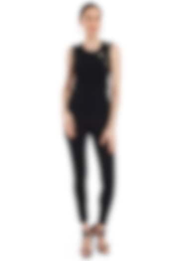 Black Top With Antique Broach by Rocky Star at Pernia's Pop Up Shop