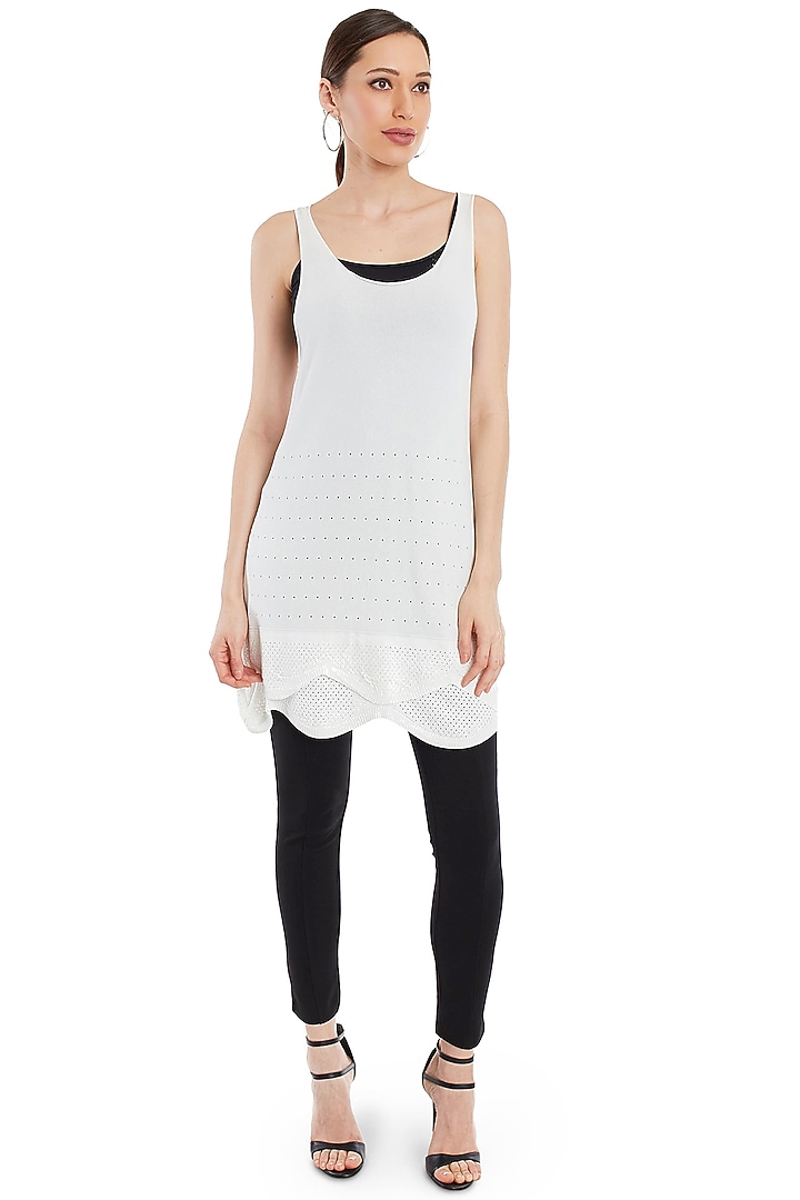 White Knitted Top by Rocky Star at Pernia's Pop Up Shop