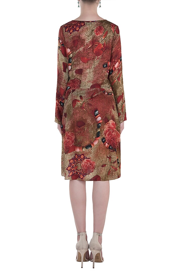 Red printed tunic available only at Pernia's Pop Up Shop.