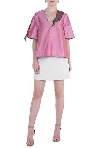 Onion Pink Frill Top by Rocky Star