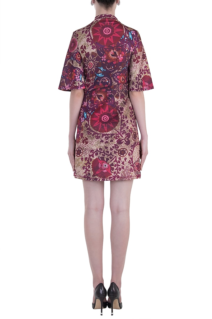 Red printed dress available only at Pernia's Pop Up Shop.