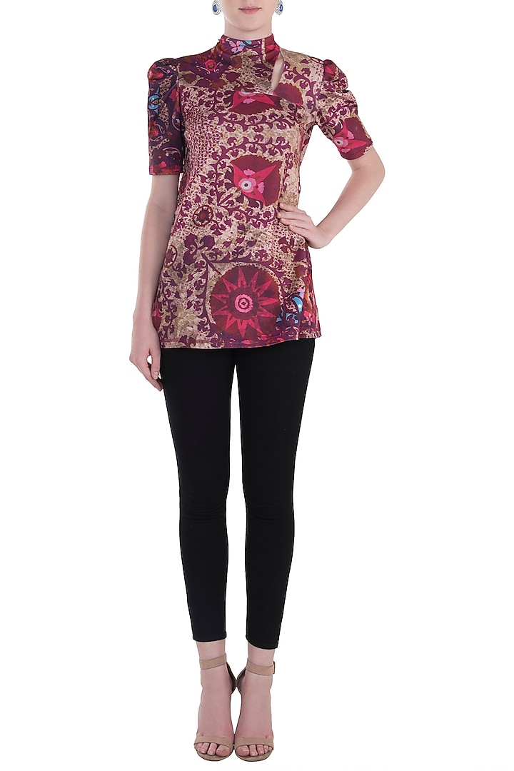 Red printed top available only at Pernia's Pop Up Shop.