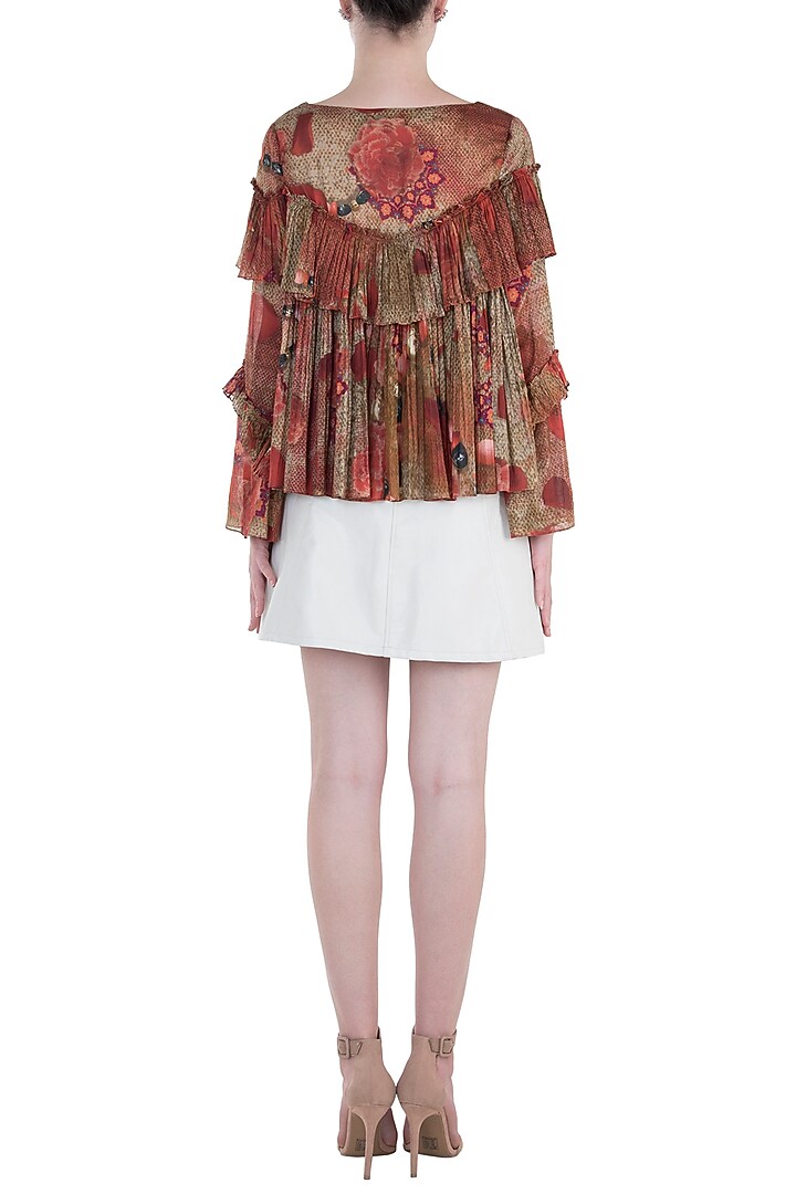 Red printed flared top available only at Pernia's Pop Up Shop.