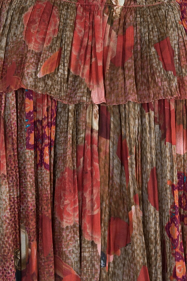 Red printed flared top available only at Pernia's Pop Up Shop.