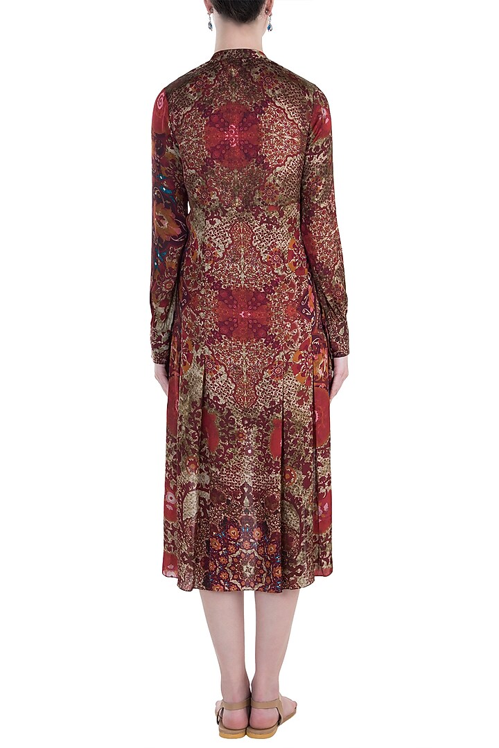 Red printed high-low tunic available only at Pernia's Pop Up Shop.
