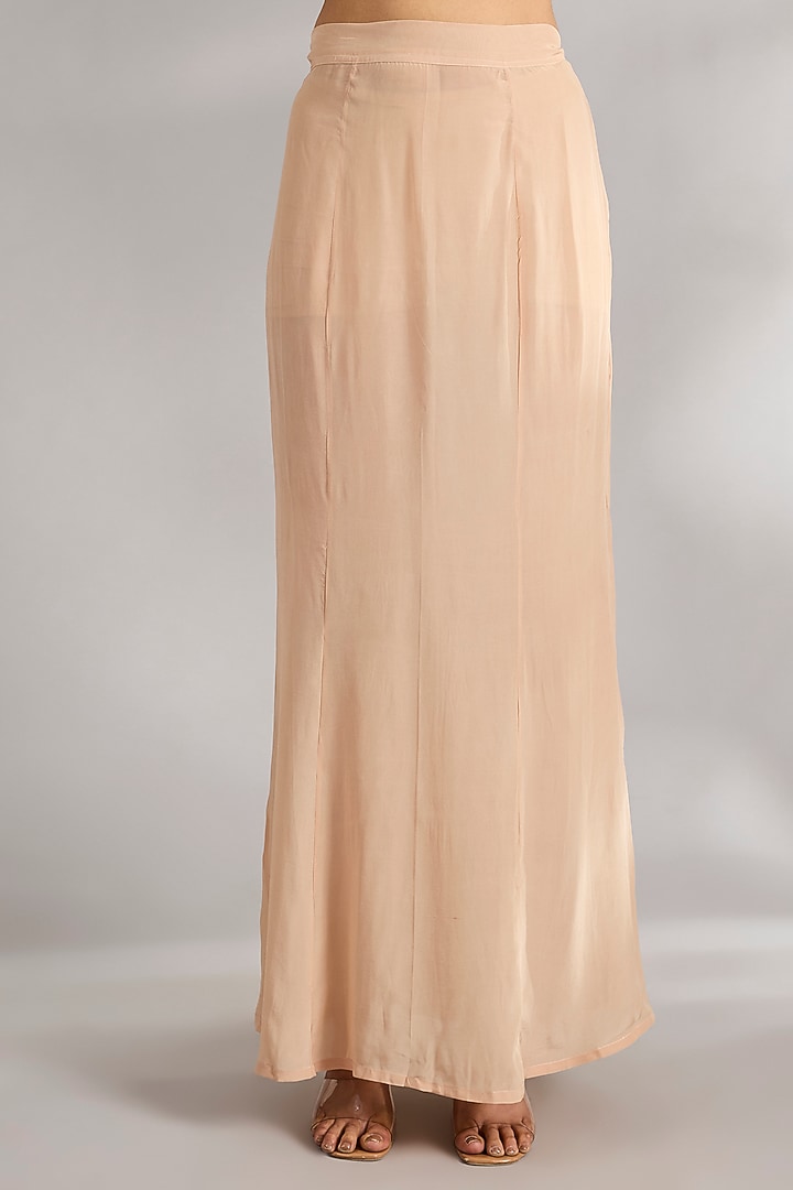Gunmetal Gold Tissue & Crepe Reception Saree Set by Ridhi Mehra at Pernia's Pop Up Shop