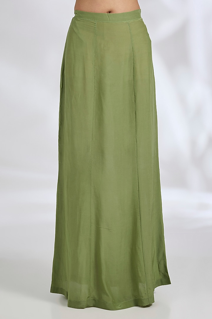 Mint Organza Printed Reception Saree Set by Ridhi Mehra at Pernia's Pop Up Shop