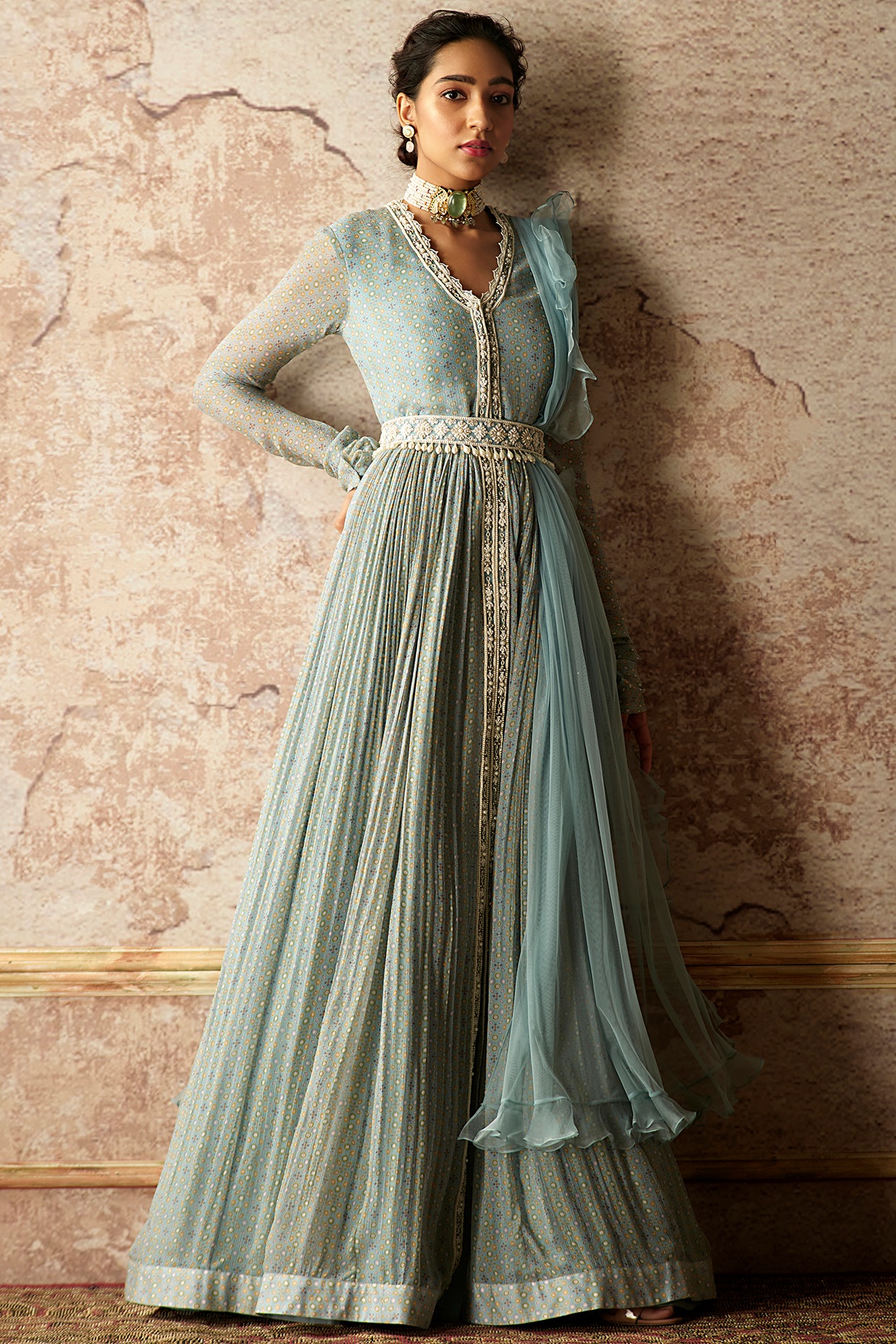 Printed Anarkali Set Design 