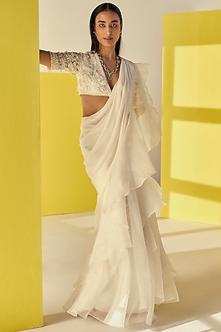 Saree Shaper - White – Haseen Saree by Sidra