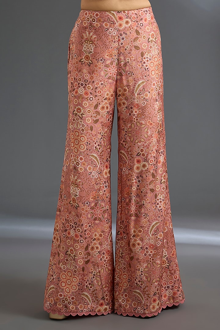 Red Fine Silk Co-Ord Set by Ridhi Mehra at Pernia's Pop Up Shop