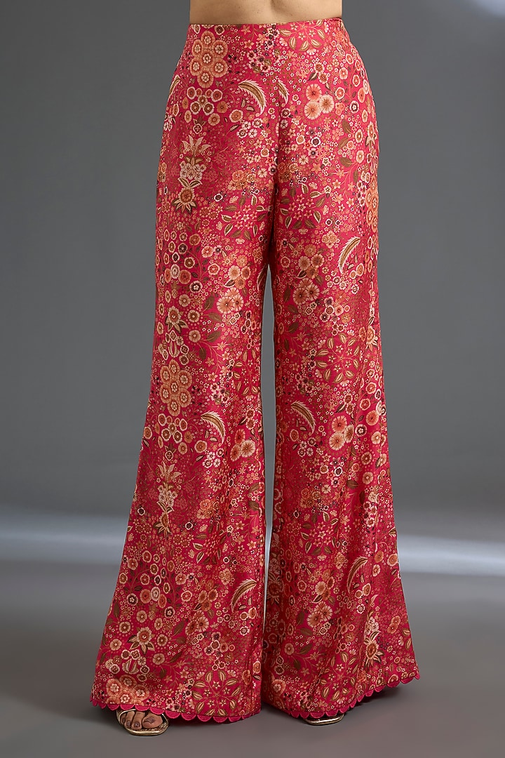 Fuchsia Fine Silk Co-Ord Set by Ridhi Mehra at Pernia's Pop Up Shop