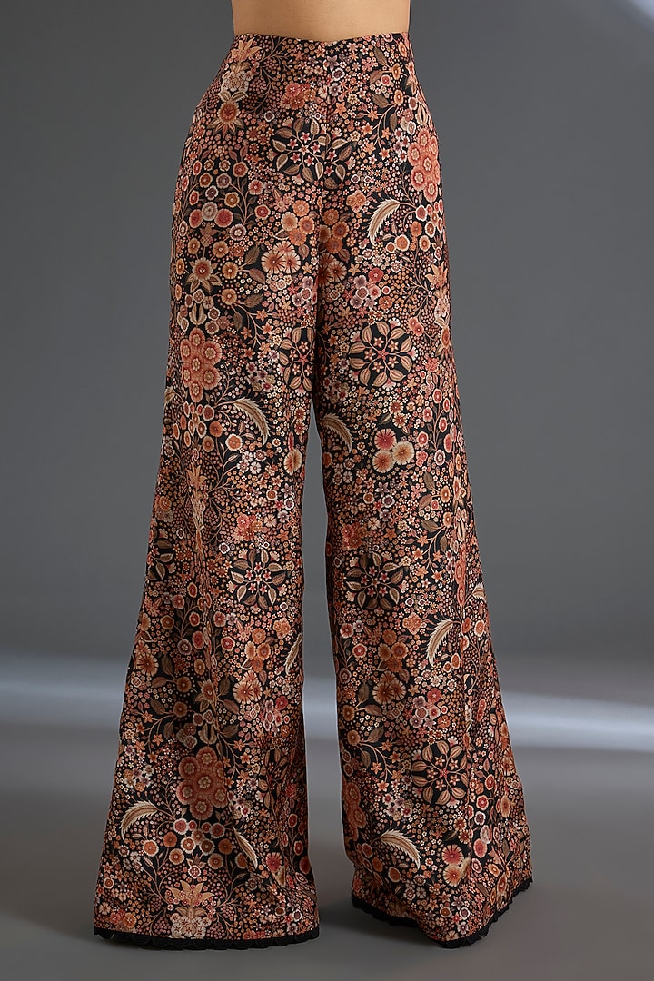 Black Fine Silk Co-Ord Set by Ridhi Mehra at Pernia's Pop Up Shop