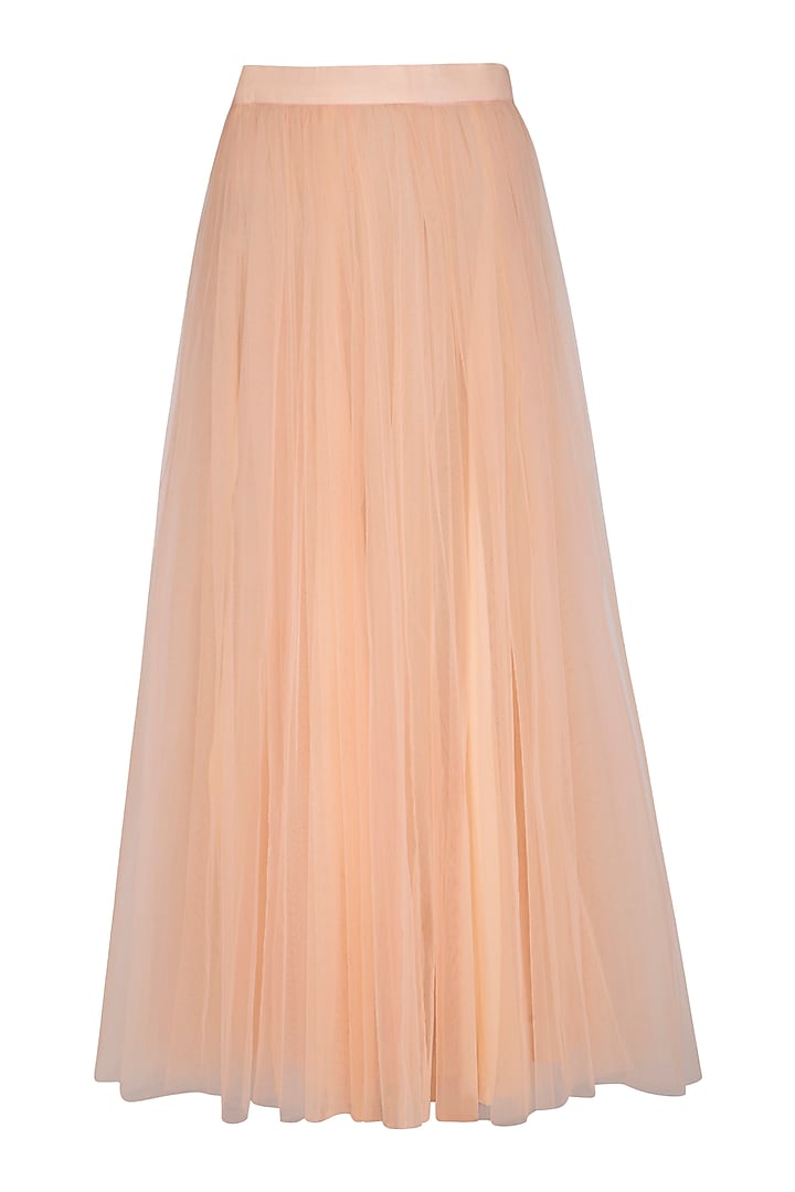 Peach Embellished Kurta Set by Ruhmahsa at Pernia's Pop Up Shop