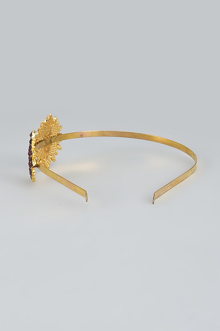Gold Finish Temple Rhombus Hairband by RNG at Pernia's Pop Up Shop