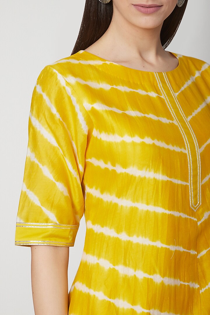 Printed leheriya narrow pants main image 0