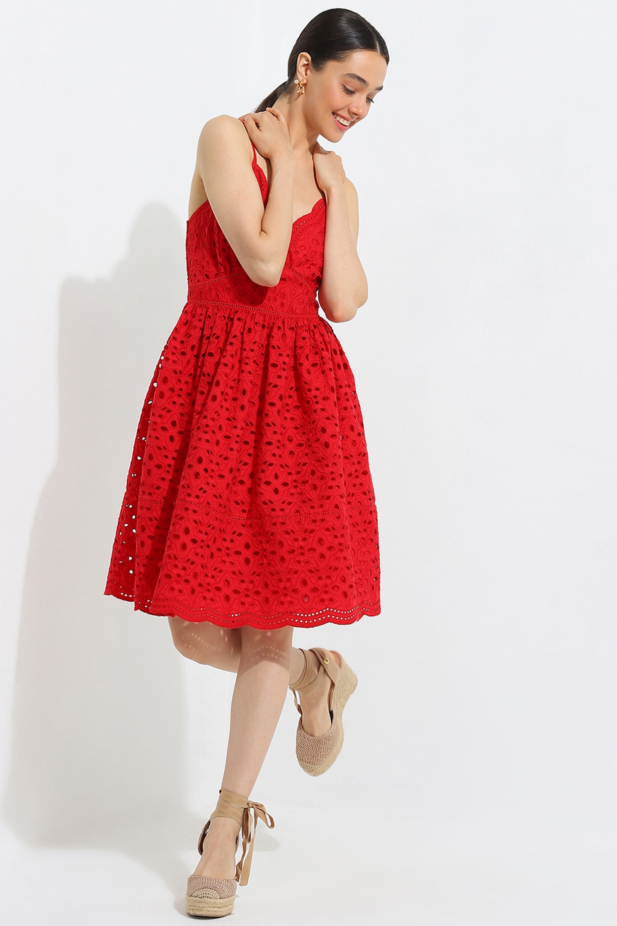 strapless open back dress RIXO Clarice Dress in Butterfly Floral Black  shopatanna
