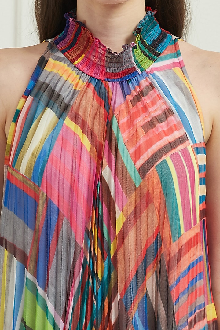 Multi-Colored A-line Printed Maxi Summer Dress by Ranna Gill at Pernia's Pop Up Shop