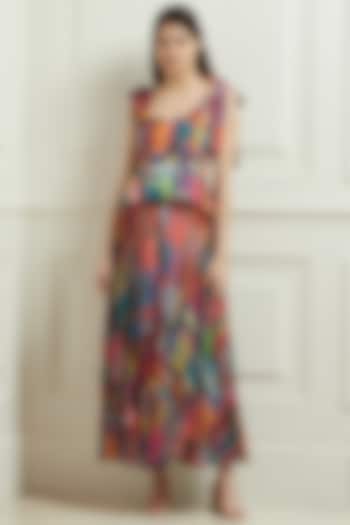 Multi-Colored Floral Printed Top by Ranna Gill at Pernia's Pop Up Shop