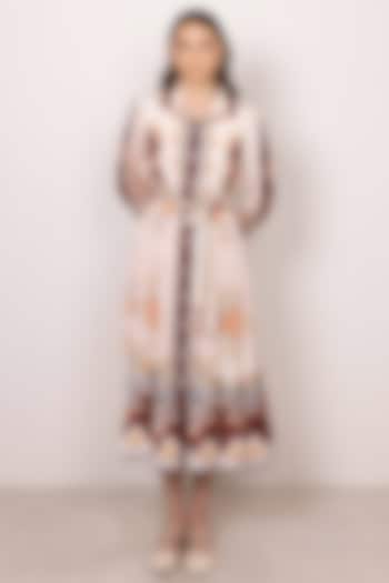 Multi-Colored Tencel Tapestry Printed Vacation Shirt Dress by Ranna Gill at Pernia's Pop Up Shop