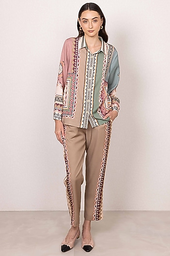 Multi-Colored Tencel Tapestry Printed Co-Ord Set by Ranna Gill at Pernia's Pop Up Shop