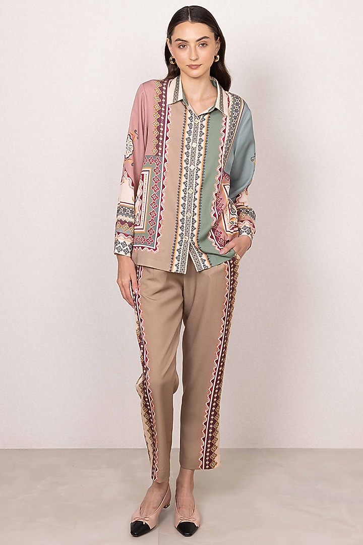Multi-Colored Tencel Tapestry Printed Co-Ord Set by Ranna Gill at Pernia's Pop Up Shop