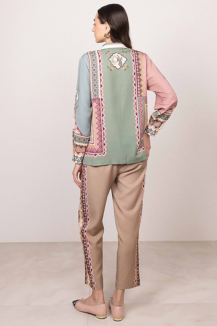 Multi-Colored Tencel Tapestry Printed Co-Ord Set by Ranna Gill at Pernia's Pop Up Shop