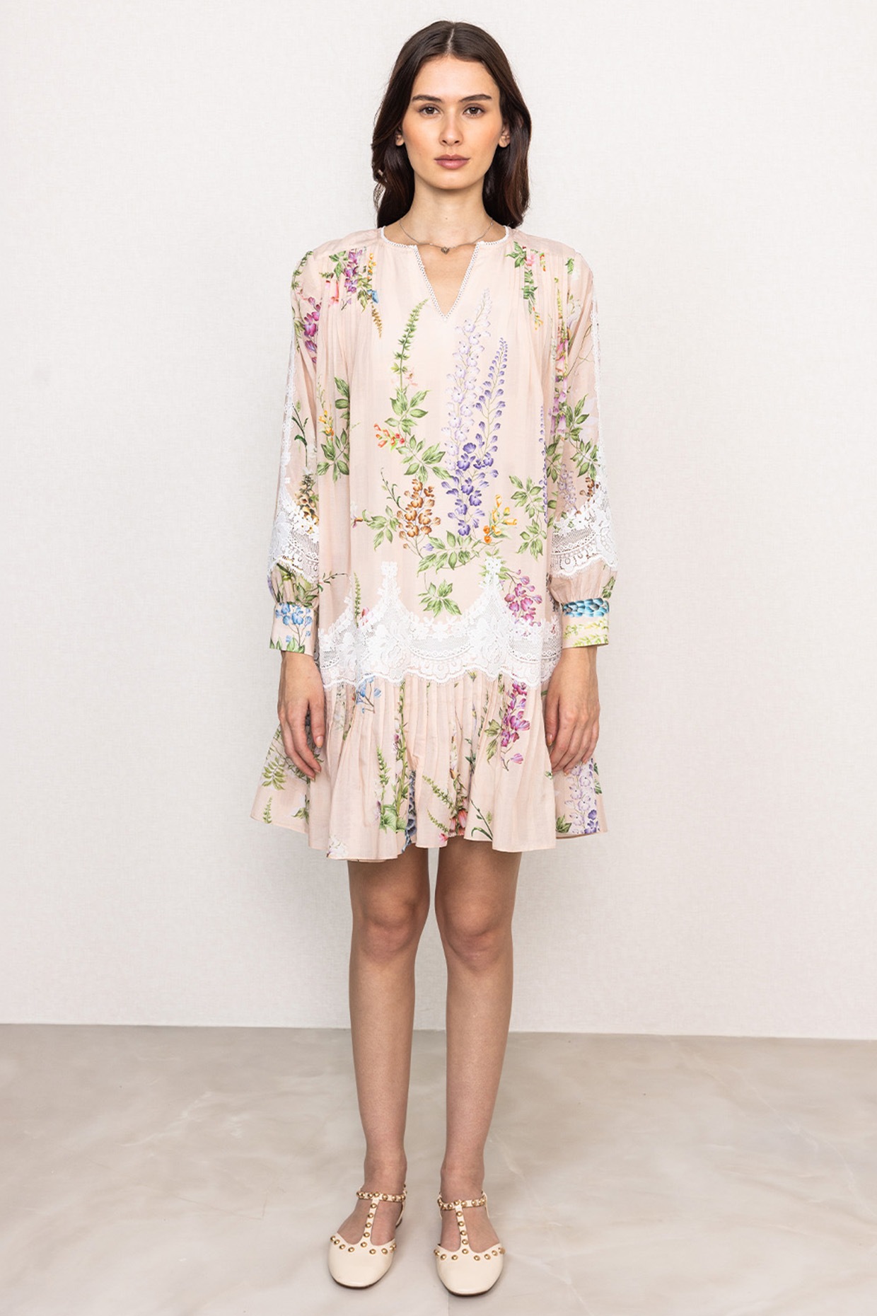 Ranna Gill Multi-Colored Cotton Printed Mini Dress