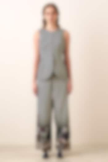 Multicoloured Tencel Twill Printed Pants by Ranna Gill at Pernia's Pop Up Shop