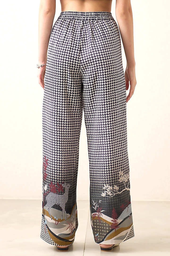Multicoloured Tencel Twill Printed Pants by Ranna Gill at Pernia's Pop Up Shop