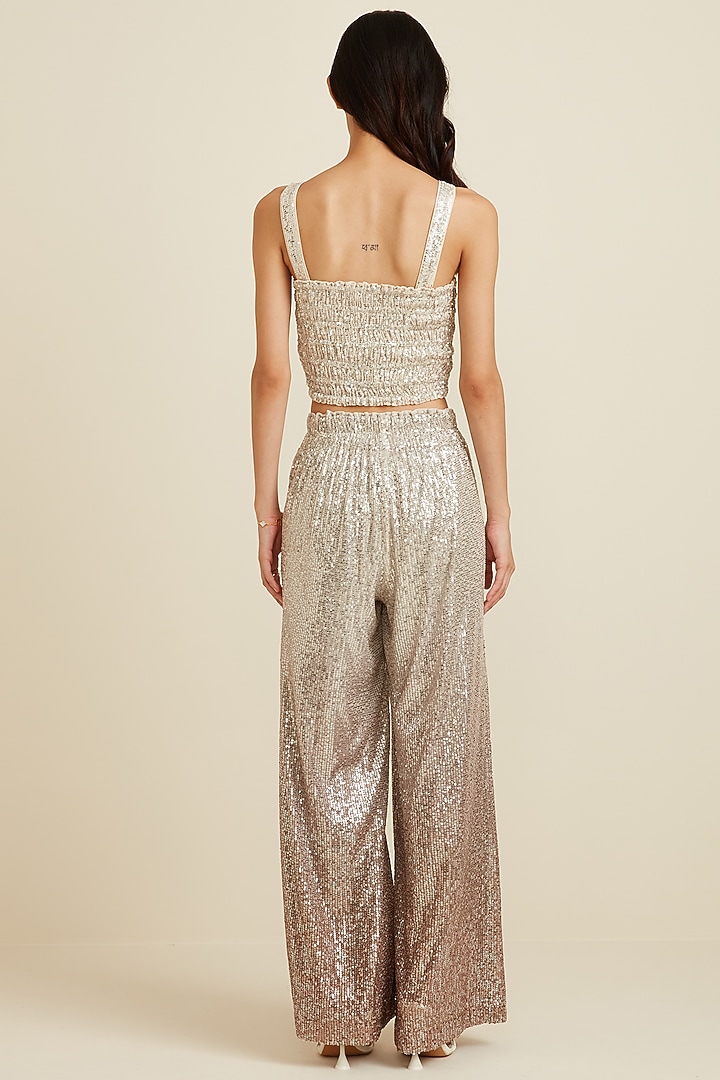 Multi-Colored Ombre Sequins Pants by Ranna Gill at Pernia's Pop Up Shop