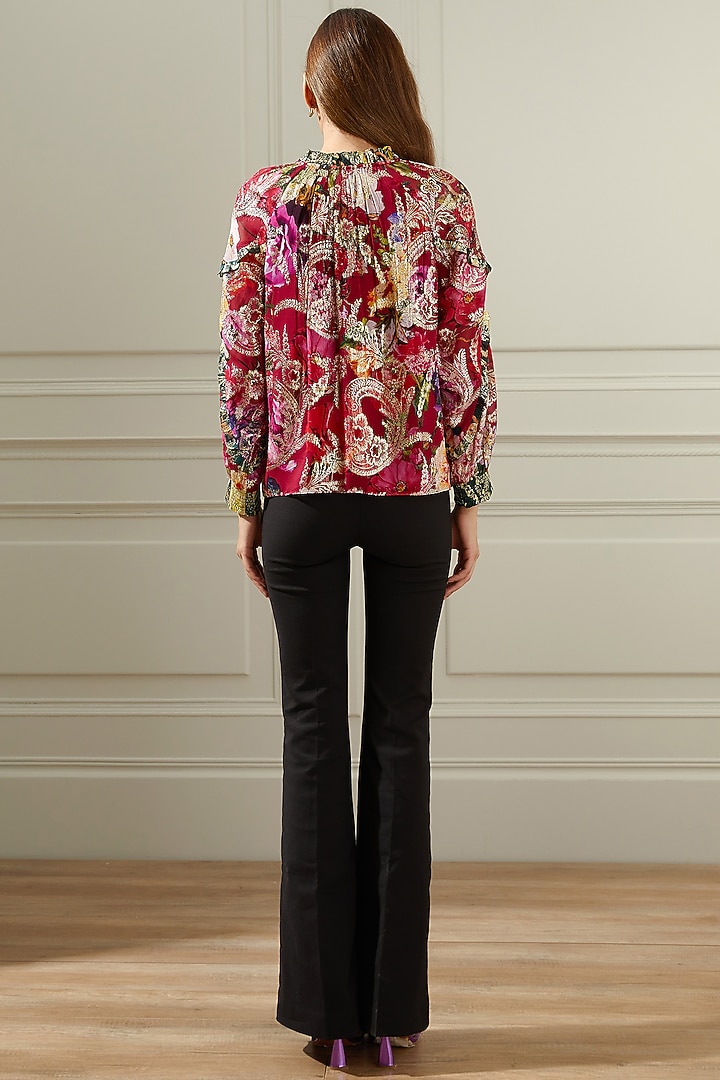 Multi-Colored Printed Blouse by Ranna Gill at Pernia's Pop Up Shop