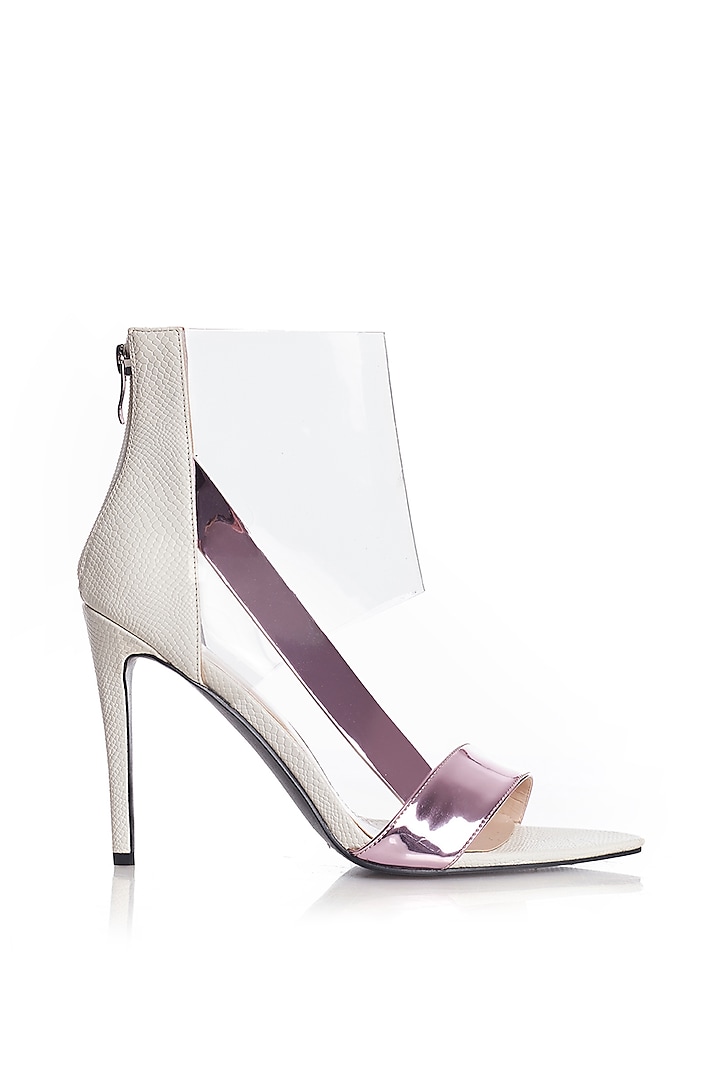 Pink & White Metallic Stilettos by Runway Reinvented
