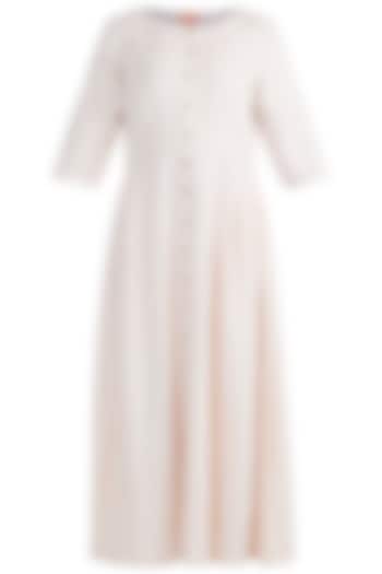 Cream Button Down Tunic by Ruchira Nangalia at Pernia's Pop Up Shop