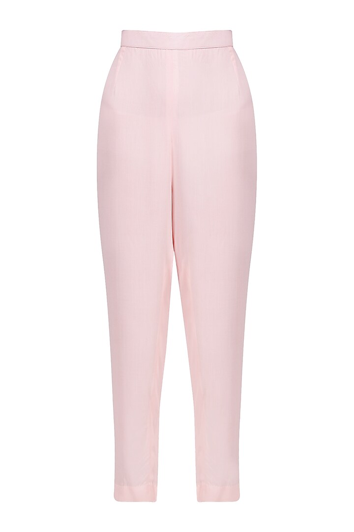 Pale pink sequins embroidered kurta with pants set available only at Pernia's Pop Up Shop.